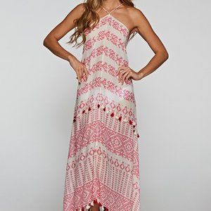 Lovestitch Red and White Swim Coverup